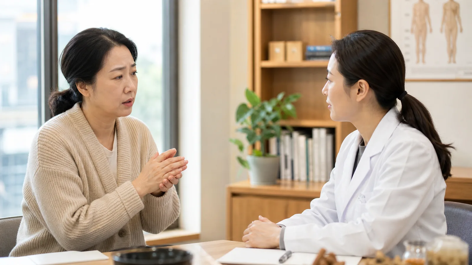 피로와 체온 변화 및 검사 기록을 살펴보는 갑상선 상담