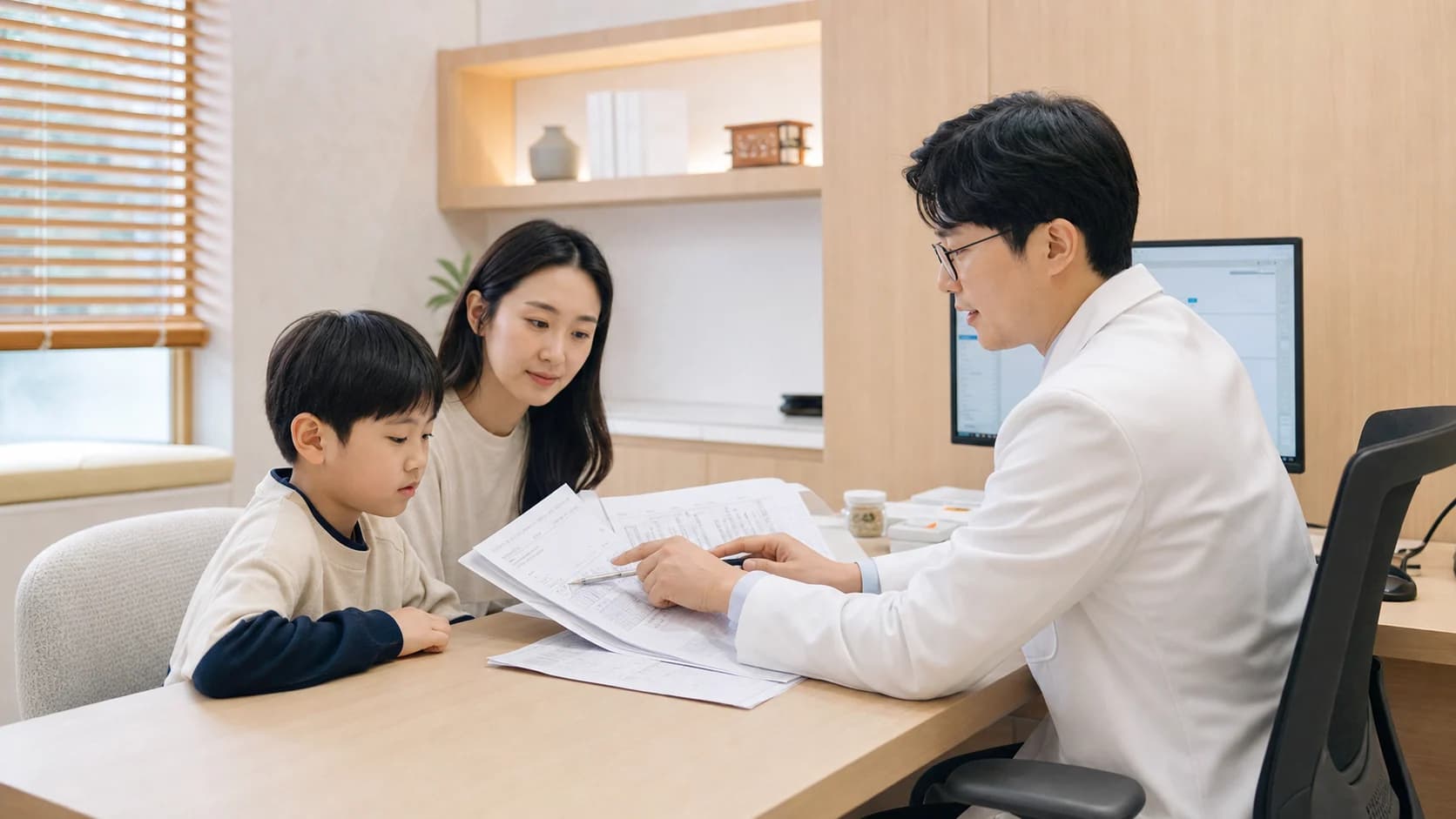 식사량과 복부 불편을 보호자 기록과 함께 확인하는 소아소화기 상담