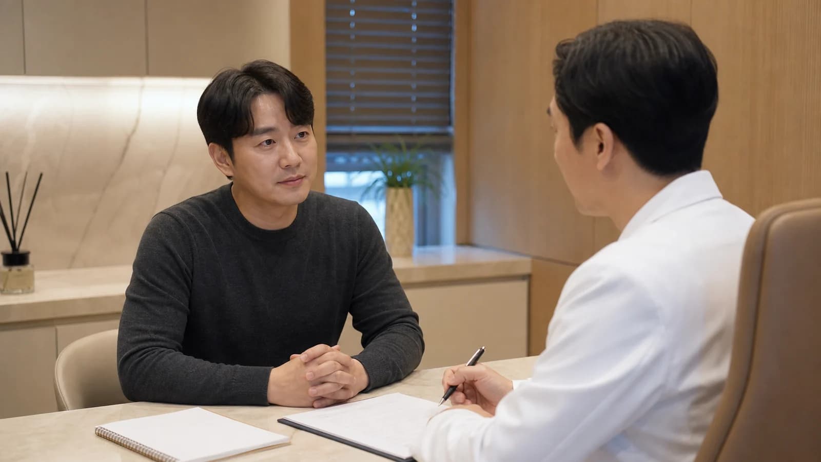 탈모 변화와 가족력 및 생활 기록을 함께 살펴보는 상담
