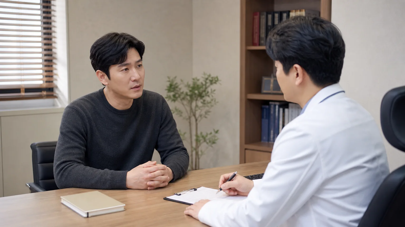 배뇨와 골반 불편의 양상을 차분히 확인하는 남성 진료 상담