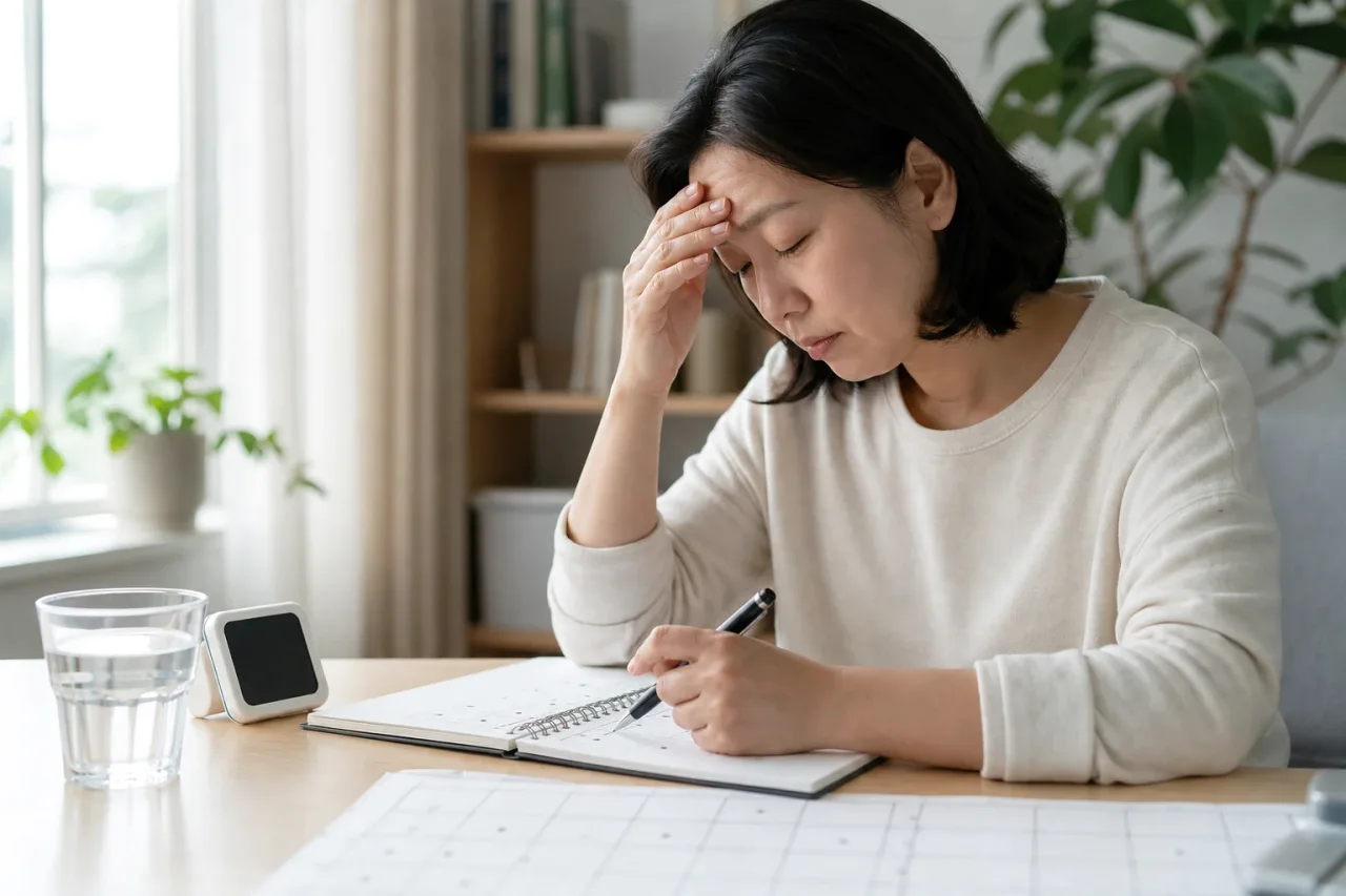 브레인포그 상담 전 집중력과 수면, 피로 변화를 생활 기록으로 정리하는 실제 사진