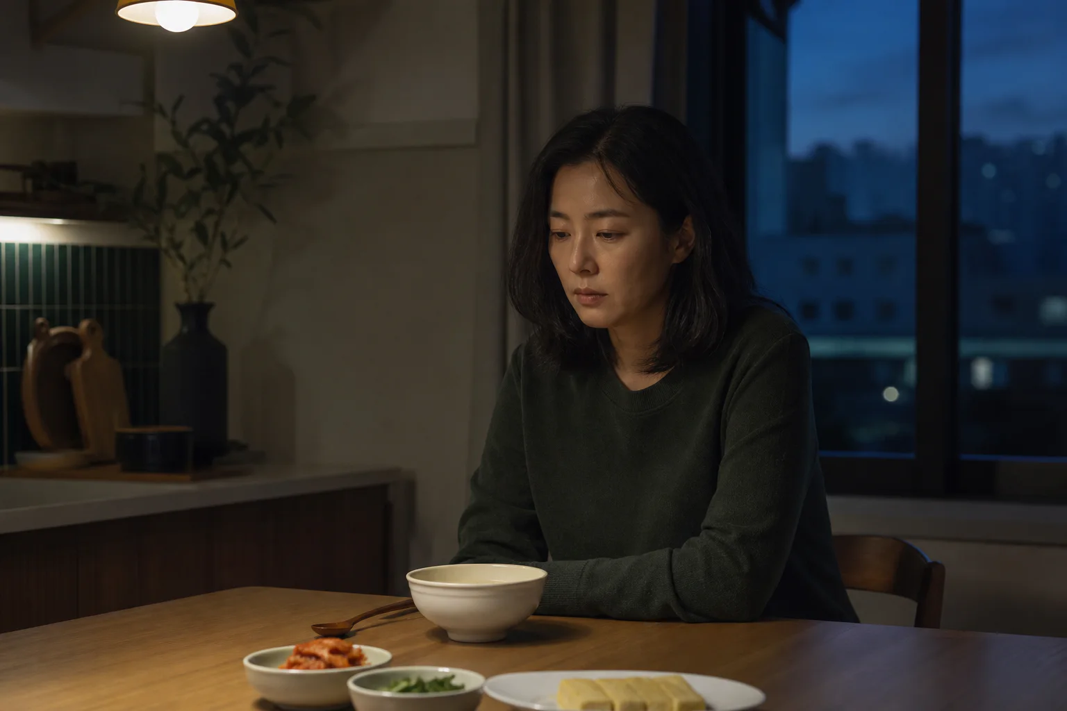 십이지장궤양 진료 전 증상과 검사·기록을 확인하는 장면