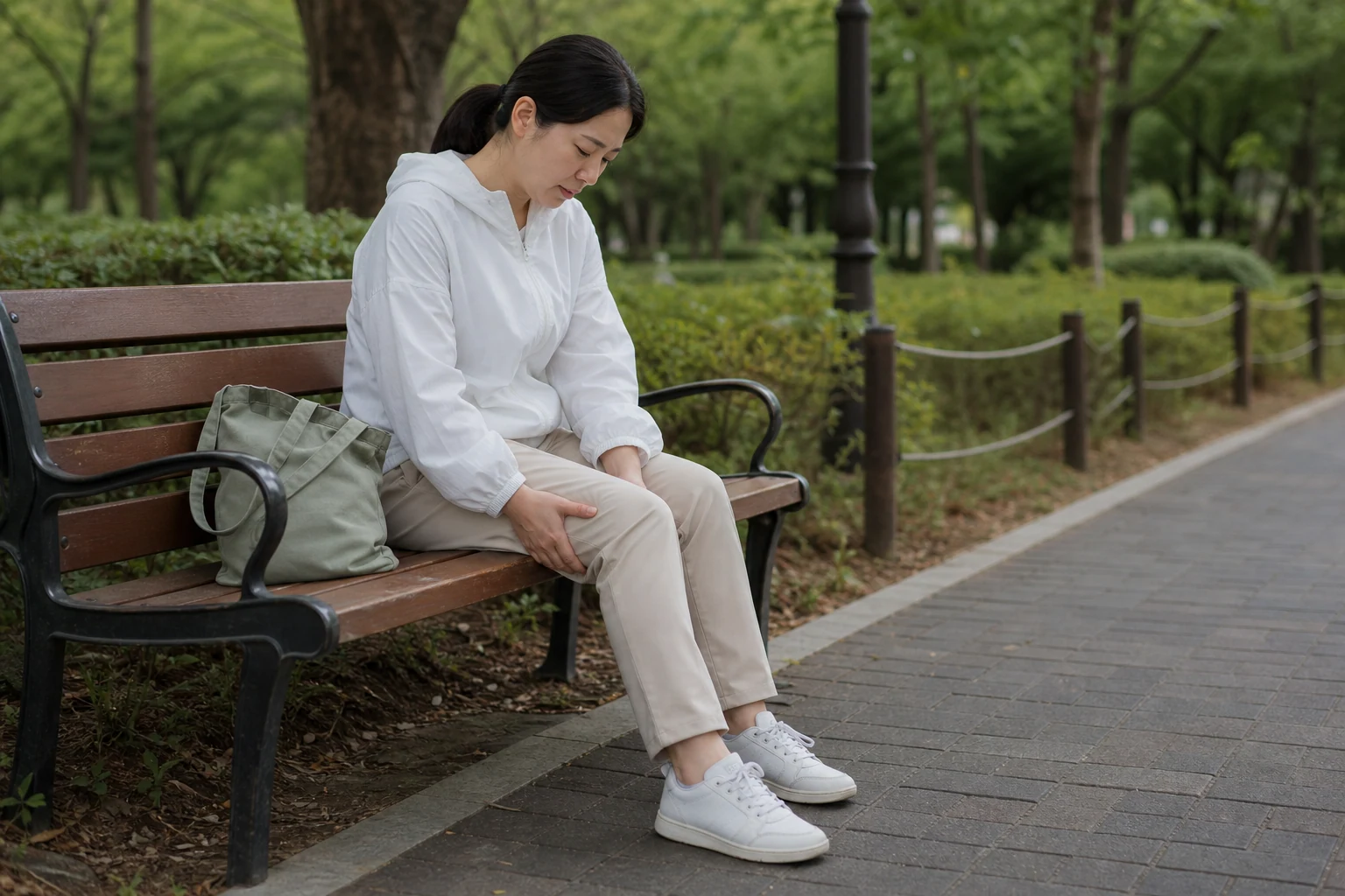 부분비만관리 진료 전 증상과 검사·기록을 확인하는 장면