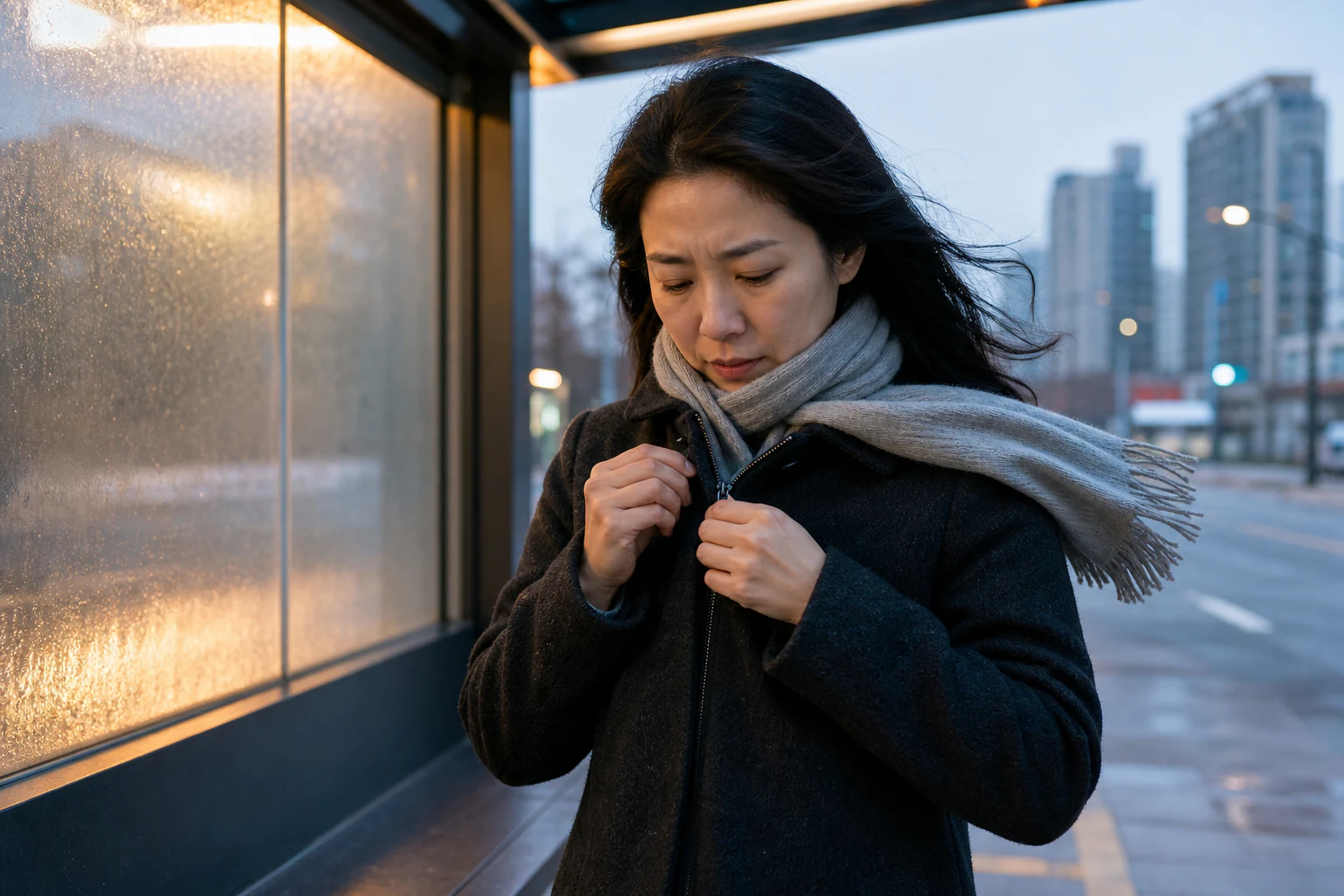 레이노증후군 진료 전 증상과 검사·기록을 확인하는 장면