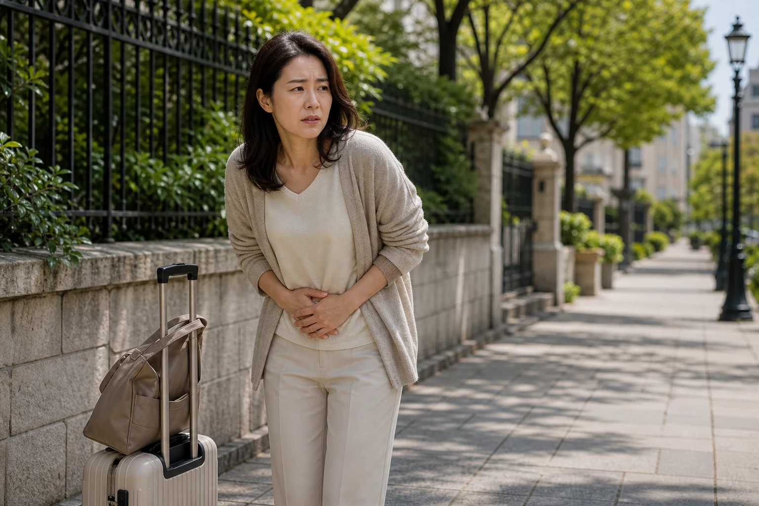 주말 여행 중 다시 시작된 배뇨통과 절박뇨 때문에 걸음을 멈춘 재발성방광염 환자의 일상