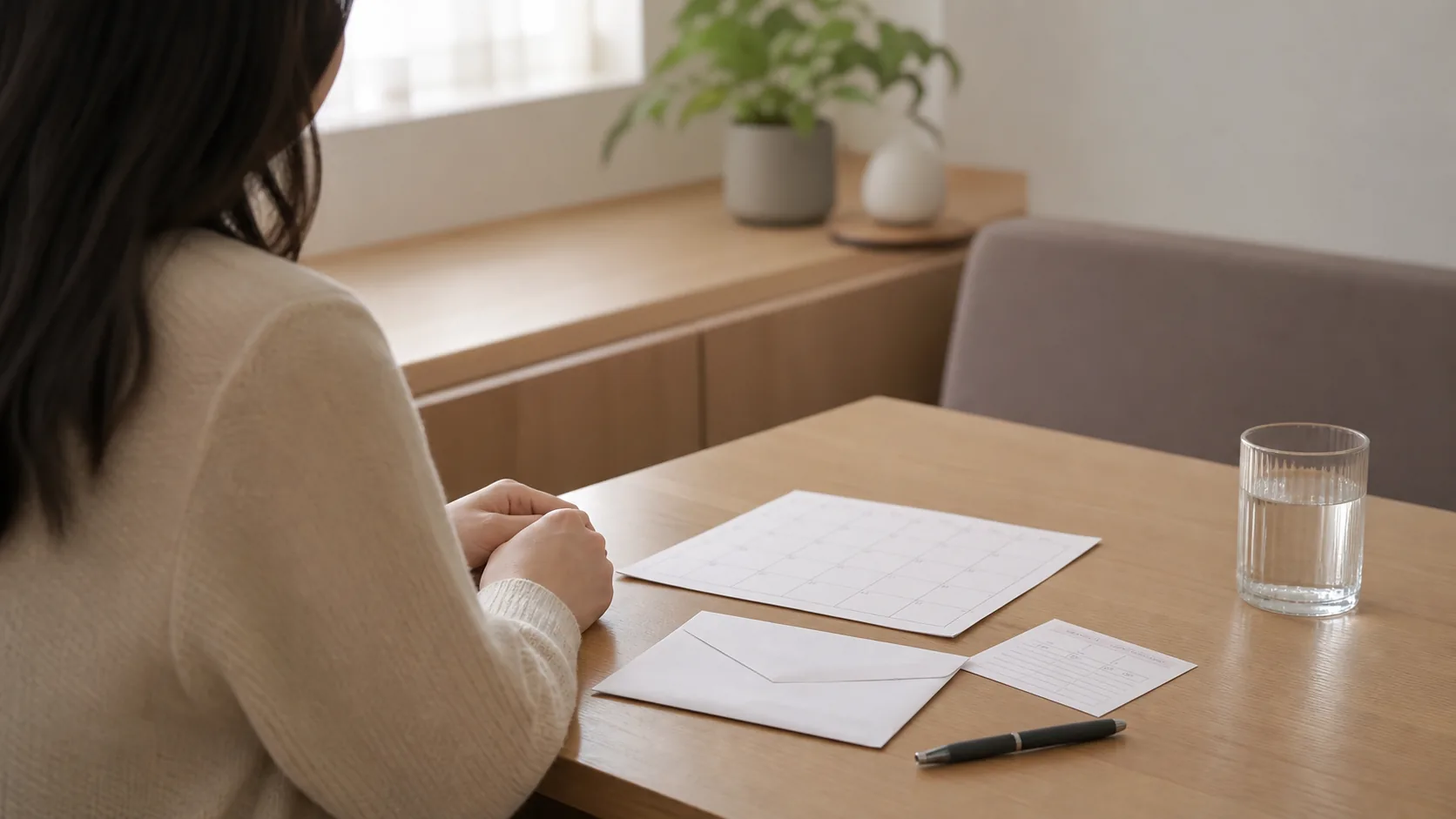 배란일이 계속 밀려 월경 주기와 검사 기록을 상담 전 정리하는 장면