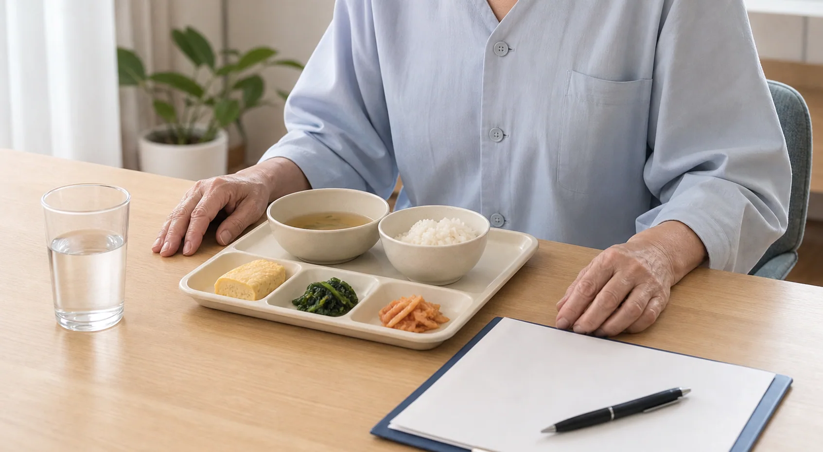 중성지방 수치가 내려간 뒤에도 피로가 남아 검사표를 확인하는 장면