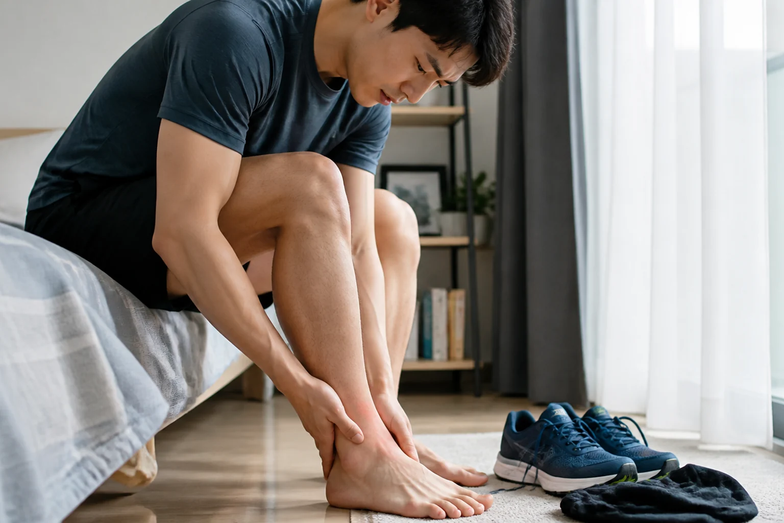 운동 다음 날 발목 앞쪽이 붓고 찝힐 때 확인할 것 건강정보 대표 이미지