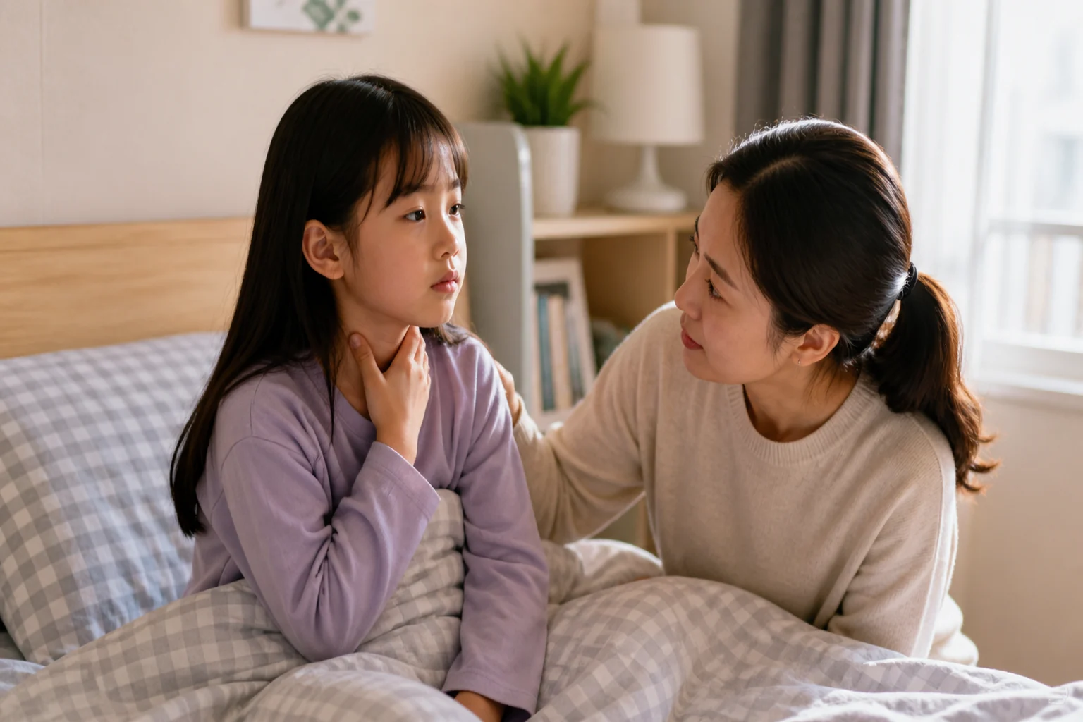 아이가 밤기침 뒤 아침마다 목을 가다듬을 때 확인할 것 건강정보 대표 이미지