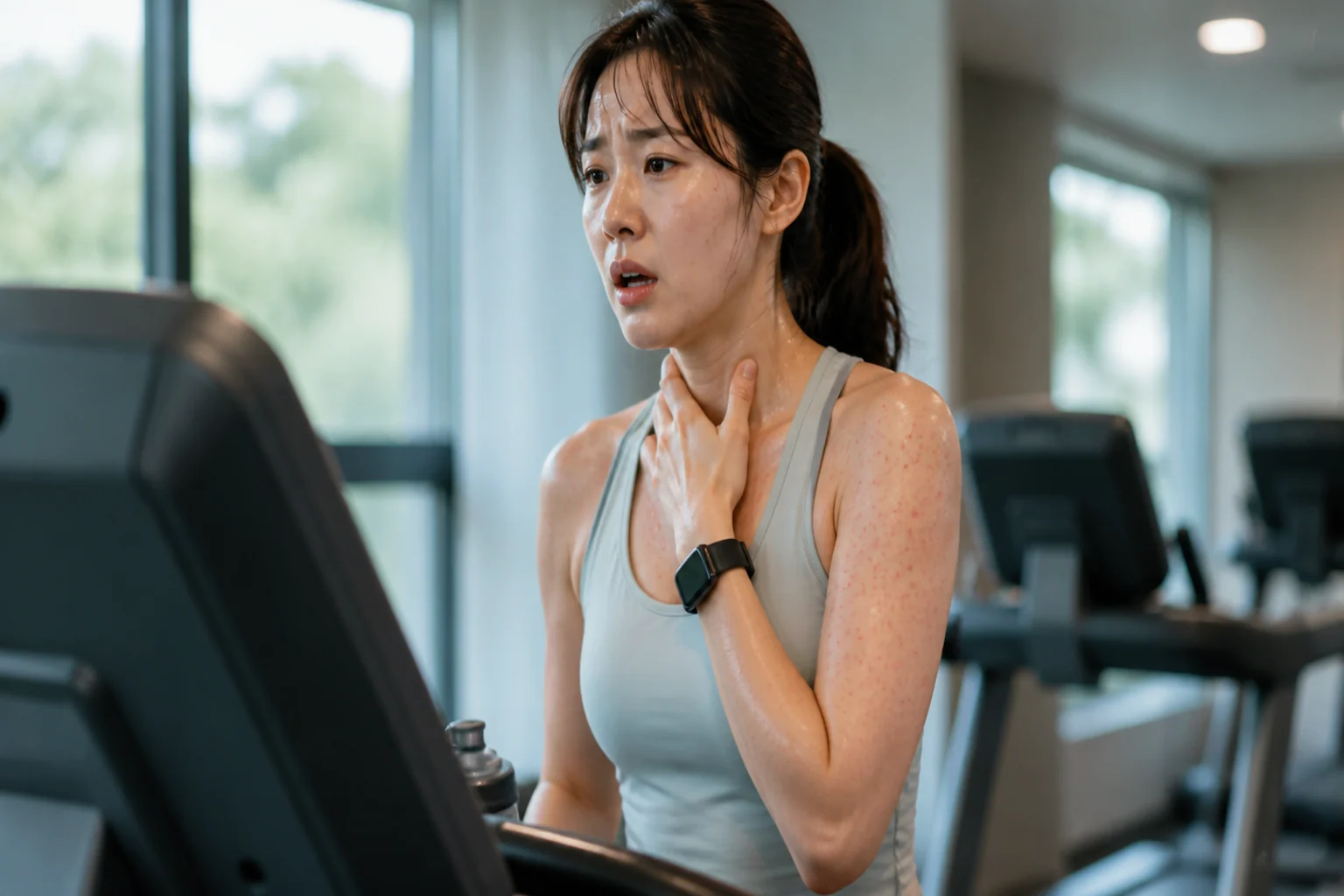 운동 후 두드러기와 호흡 답답함이 함께 있으면 어떻게 구분하나요 건강정보 대표 이미지