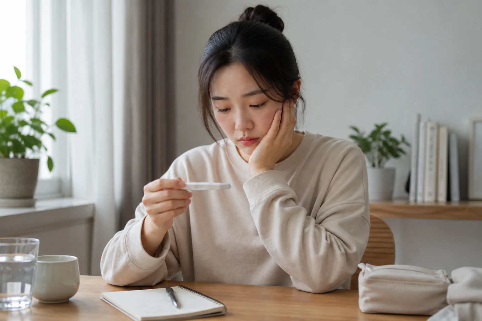 임신 테스트는 음성인데 생리가 계속 없을 때 무엇을 확인하나요 건강정보 대표 이미지
