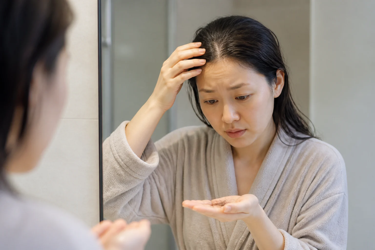 출산 후 4개월째 샤워할 때 한 움큼 빠지면 무엇을 확인해야 할까요 건강정보 대표 이미지