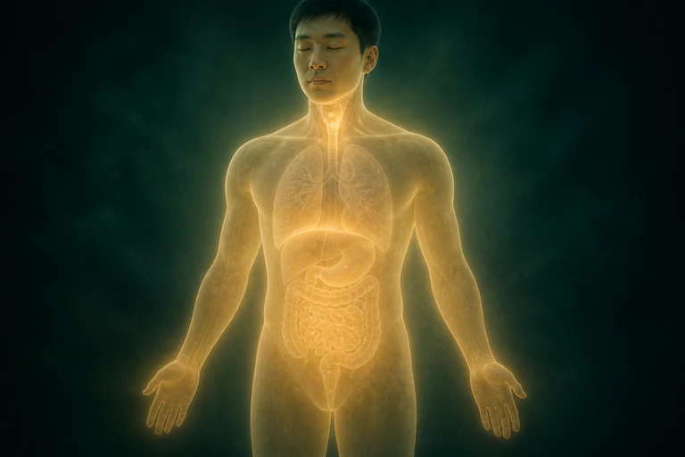 복부의 온기가 가슴과 팔·손끝으로 퍼지는 한열 분포