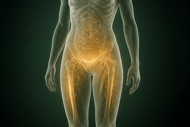 하복부와 허벅지의 한열 분포