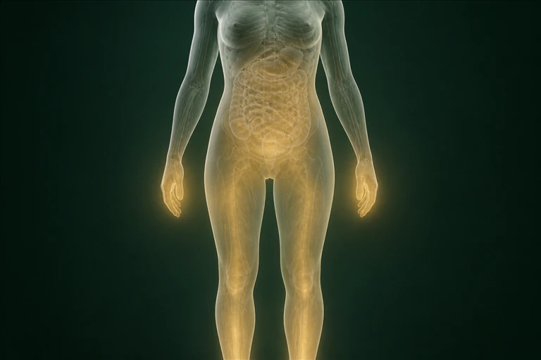 복부의 영양·순환이 양손과 양다리까지 고르게 이어지는 인슐린저항성 열의 흐름
