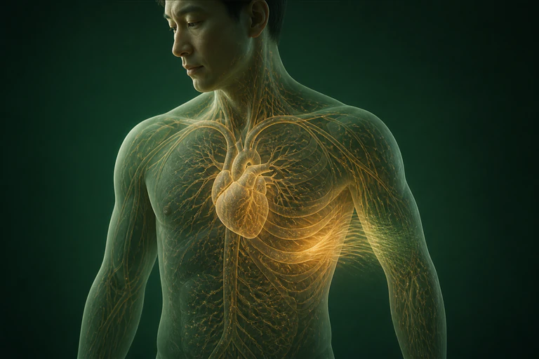 소화관에서 흡수한 영양과 수분이 혈액을 따라 손상 신경 주변으로 이동하는 경로